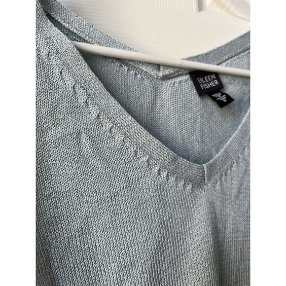 Eileen Fisher Italian Yarn Sweater Top Long Sleeve V Neck Casual Luxury Size S - Picture 4 of 10